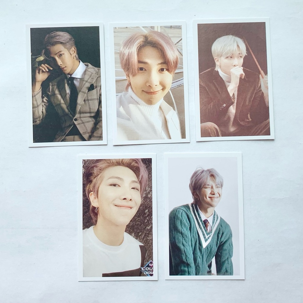 RM Namjoon BTS Bangtan Boys Photocards Lot of 5